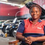 Meet Nigerian woman who diagnoses cars on radio, repairs them in the workshop